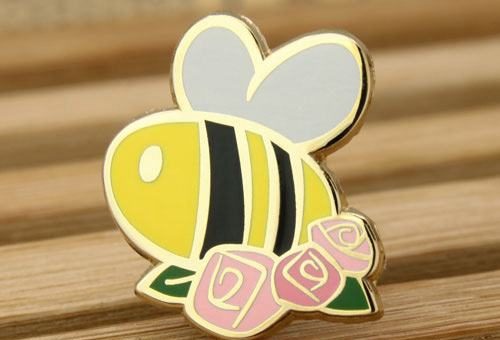 Bee hard enamel pins