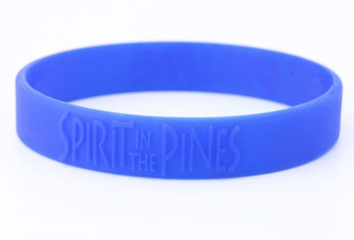 Blue Embossed Wristbands