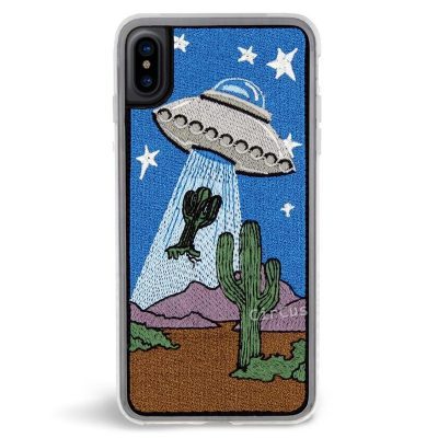Embroidered patches phone case 2