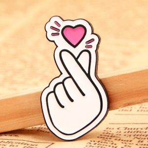 GS-JJ'S Finger Heart Lapel Pins