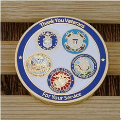 Veterans challenge coins