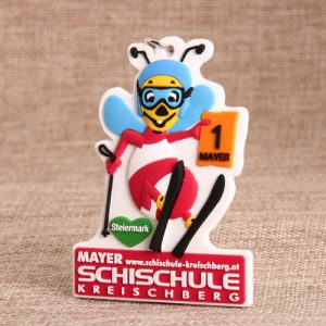 Bee PVC keychain