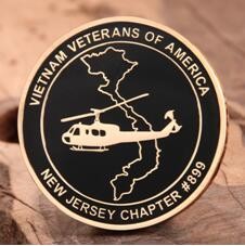 Vietnam veteran challenge coins