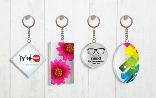 Custom Shape Printing Blank Acrylic Keychain Plastic Key Chains