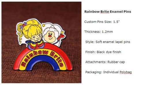 Rainbow Brite Enamel Pins