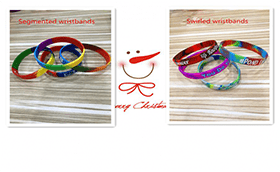 Segmented Wristbands & Swirled Wristbands