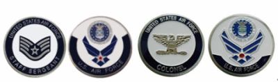 Air Force Staff Sergeant E5 Coin and Colonel Coin