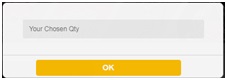 Input Quantity of Your Order