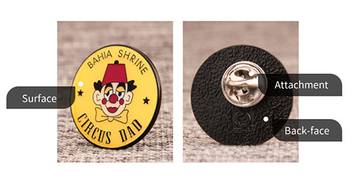 Different Styles with Different Back-faces, Lapel Pins