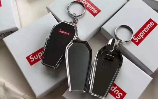 Supreme Coffin keychains