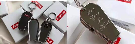 Supreme Coffin keychains