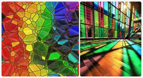colorful glass windows