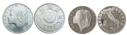 1990 FIFA World Cup Italy Coins