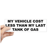 Gas Topic Car Stickers