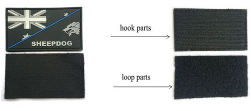 Hook and loop fasteners PVC Patches