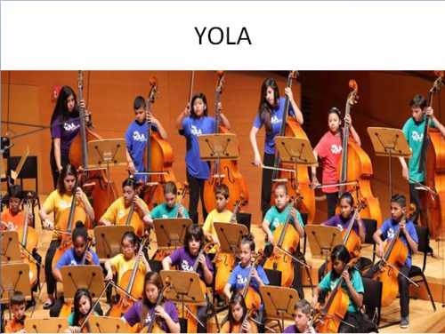 Los Angeles youth symphony orchestra (YOLA)