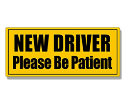 New Driver Reminder Car Stickers