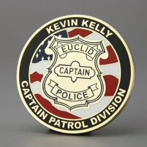 Police Captain challenge coins