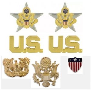 Five Star Eagle Lapel Pins Set WWII US General of the Army Rank Badge U.S
