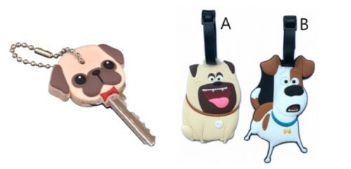 Dog PVC keychain and Dog PVC tags 4