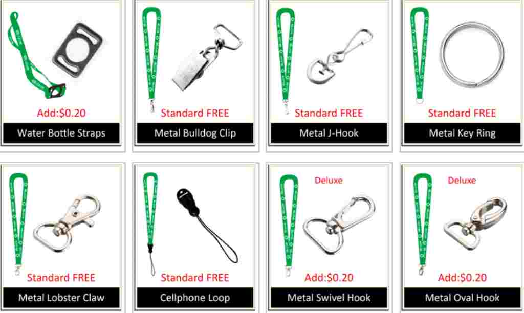 Lanyards Attachment Selection