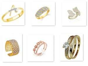 Different types of finger rings 