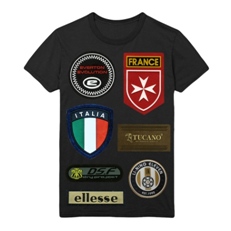 Patches on T-shirt