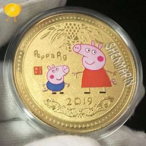 Peppa Pig Challenge Coins with exquisite and lovely appearance