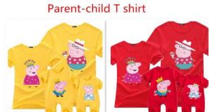 Peppa Pig Clothing.Parent-child T-shirt