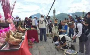 Sacrifice offered to the ancestors