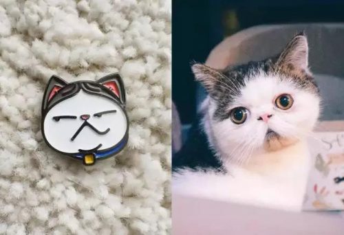 Cat And Cat Pins