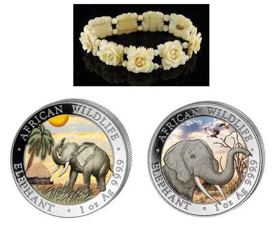 Custom Silver Elephant Coins