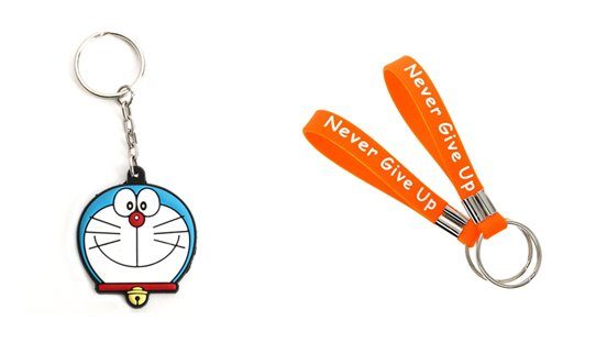 PVC VS Silicone Keychain