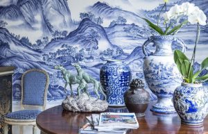 Various Blue-and-White Porcelain decorations in daily life