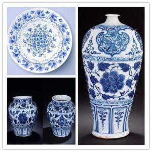 Blue-and-White Porcelain for displaying