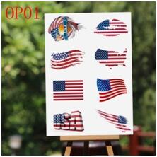 American Tattoo Flag Stickers