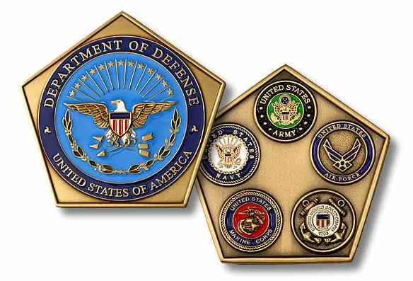 Custom Pentagon-Shaped Coins