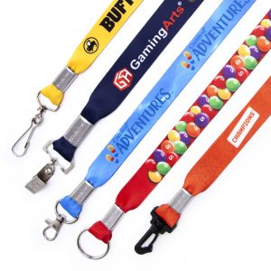 Printed complex graphics on lanyards