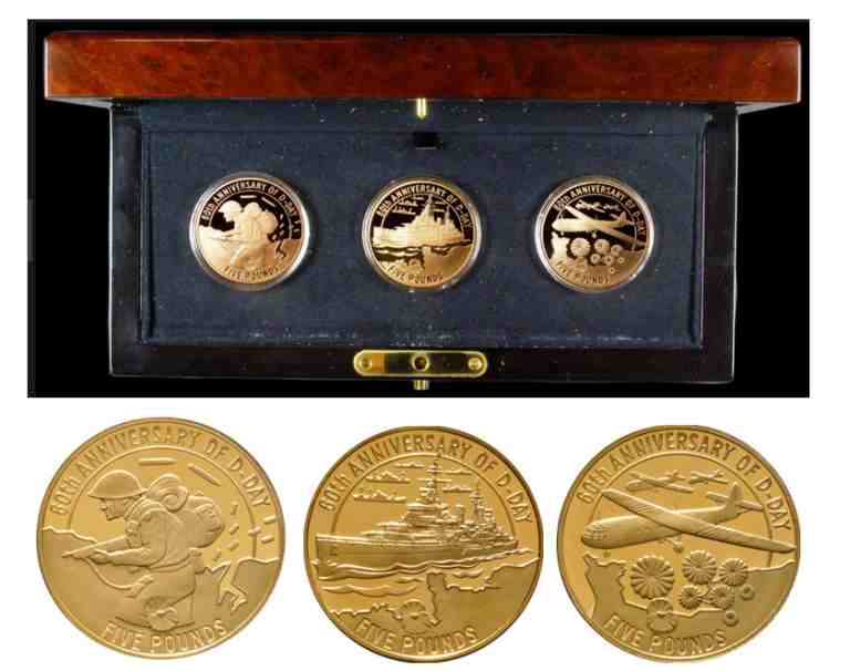 D-Day 60th Anniversary Gold Coin Set