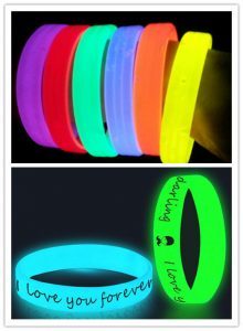 Glow-in-the-Dark Wristbands flash like Neon