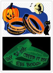 Glow-in-the-Dark Wristbands used as gifts on Halloween