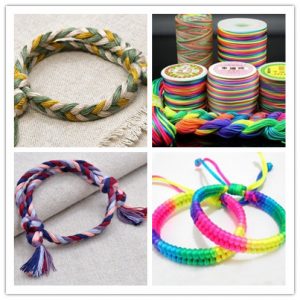 The Sennit Wristbands made of colorful ropes