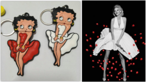 Marilyn Monroe PVC Keychain