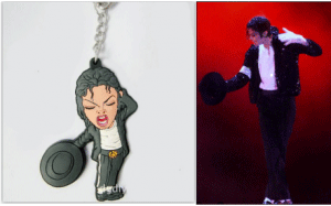 Michael Jackson PVC Keychain