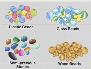 Various beads in the market can be chosen