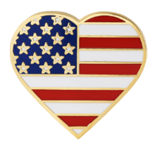 American flag pin