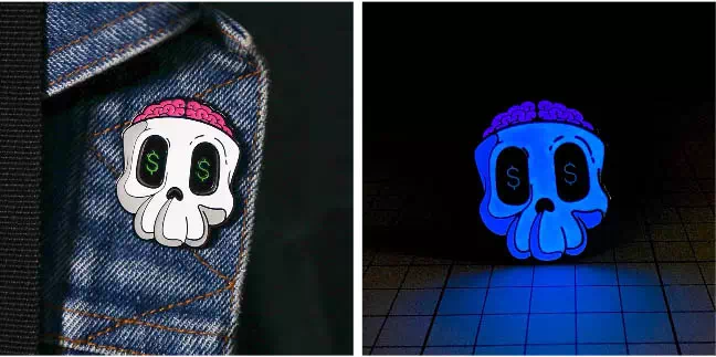 skull custom enamel pins