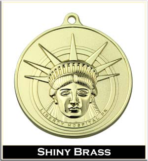 shiny brass plating